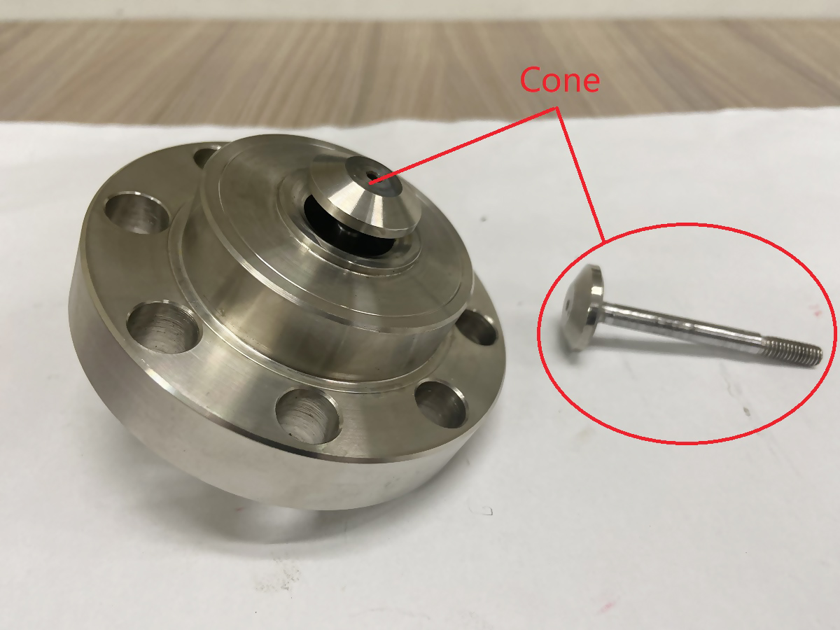 Kerucut kepala pompa nitrogen 2-cair